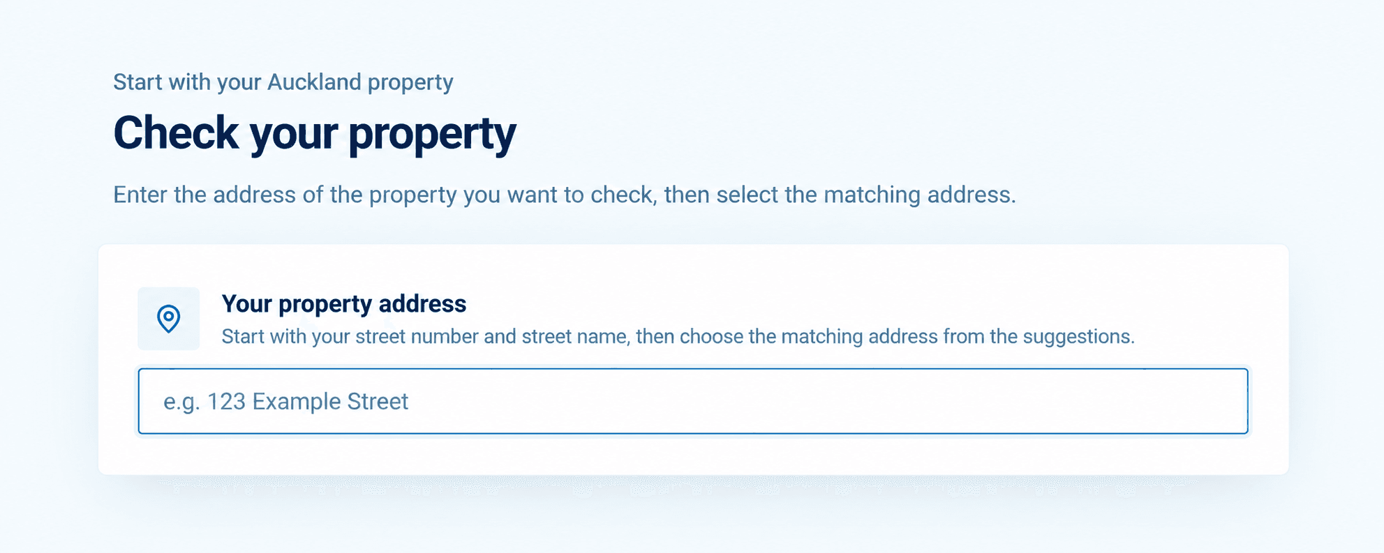 PoolReady example: find your property